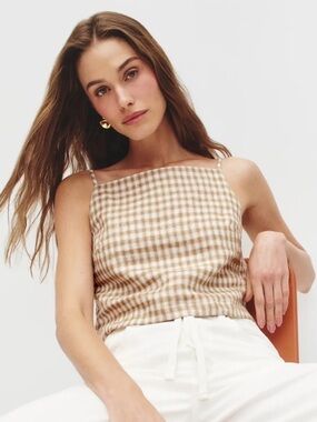 Reformation Kerri Linen Top